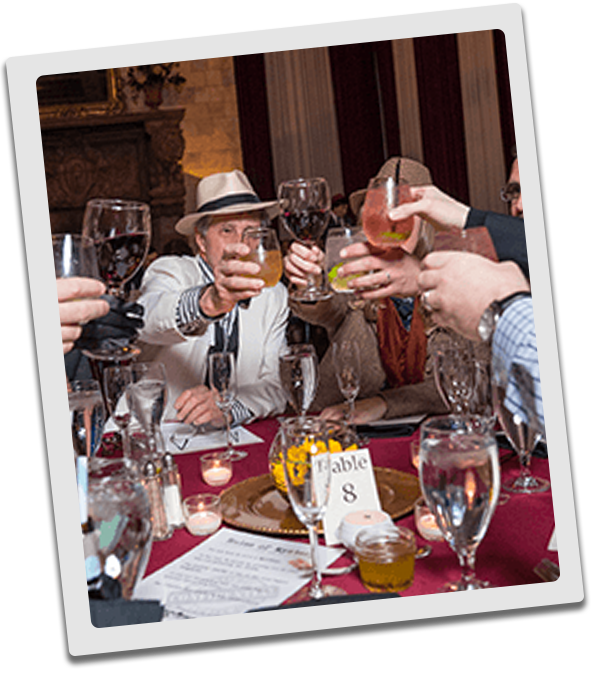 Orlando Murder Mystery guests raise glasses